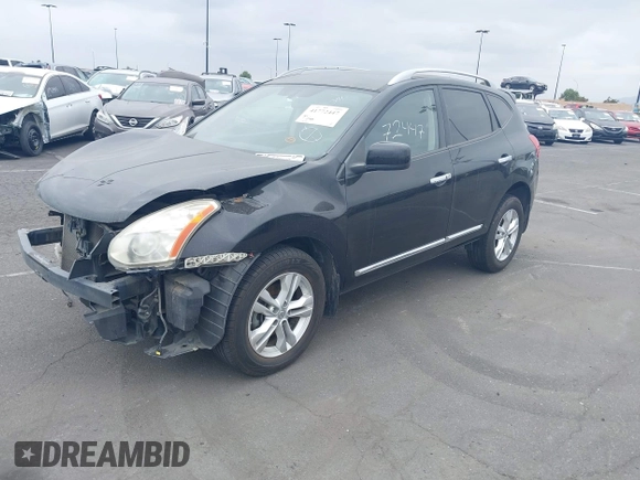 2013 Nissan Rogue S with VIN JN8AS5MT6DW501000, listed as a IAAI auction lot 41772447 with 110,811 mi miles. Bid and sale history available at carsss.com. Image 2.