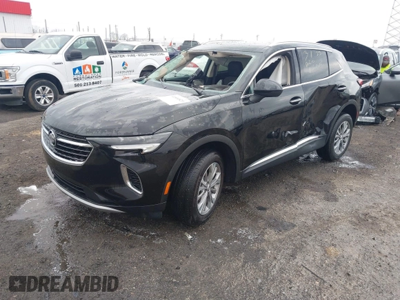 2022 Buick Envision Preferred with VIN LRBAZLR40ND160377, listed as a IAAI auction lot 41800820 with Not Provided miles. Bid and sale history available at carsss.com. Image 2.