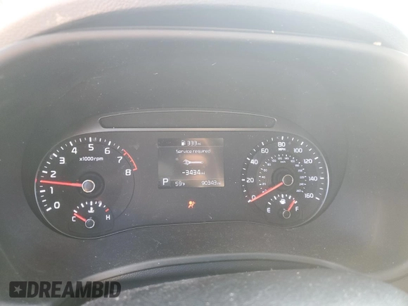 2020 Kia Soul LX with VIN KNDJ23AU8L7119475, listed as a Copart auction lot 46414965 with 90,343 mi miles and Salvage Title. Bid and sale history available at carsss.com. Image 9.