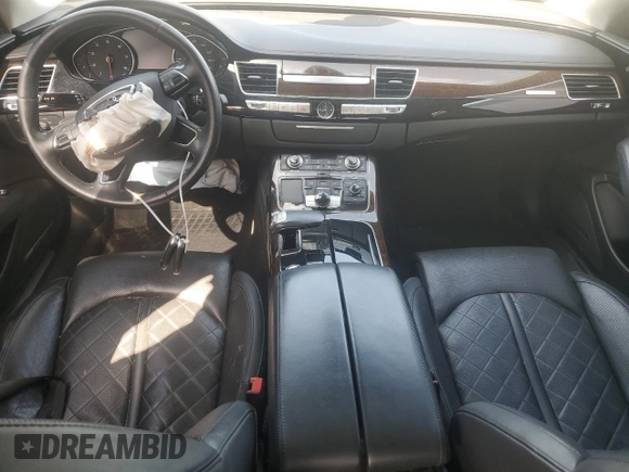 2013 Audi A8 L 3.0L with VIN WAURGAFD1DN000663, listed as a Copart auction lot 50812425 with 0 mi miles and Salvage Title. Bid and sale history available at carsss.com. Image 8.