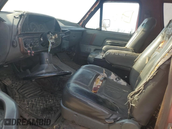 1989 Ford Bronco XL with VIN 1FMEU15N6KLB03828, listed as a Copart auction lot 48118625 with 258,907 mi miles and Salvage Title. Bid and sale history available at DreamBid. Image 7.