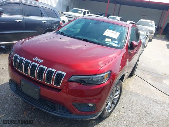 2019 Jeep Cherokee Latitude Plus with VIN 1C4PJLLB4KD130093, listed as a IAAI auction lot 41968422 with 91,468 mi miles. Bid and sale history available at carsss.com. Image 17.