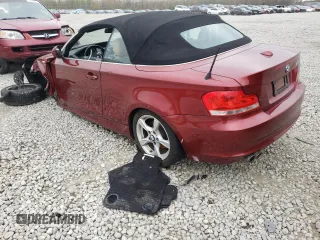 2013 BMW 1 Series 128i with VIN WBAUN1C58DVH78166, listed as a Copart auction lot 59438743 with Not Provided miles and Salvage Title. Bid and sale history available at carsss.com. Image 3.