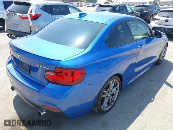 2014 BMW 2 Series M235i with VIN WBA1J7C52EVW84588, listed as a IAAI auction lot 42490194 with 103,998 mi miles and . Bid and sale history available at DreamBid. Image 4.