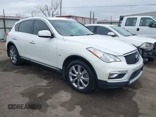 2016 Infiniti QX50 with VIN JN1BJ0RP9GM235184, listed as a IAAI auction lot 41704730 with 115,705 mi miles. Bid and sale history available at carsss.com. Image 1.
