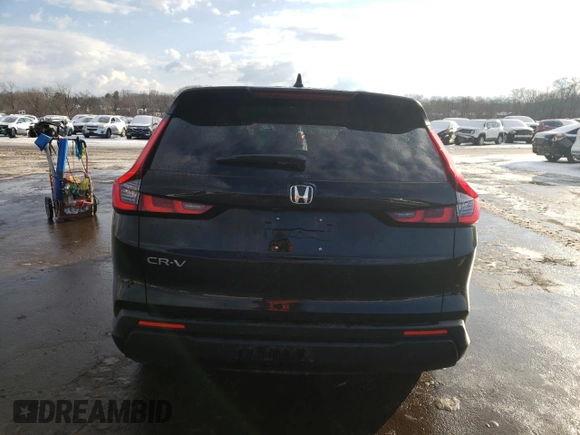 2025 Honda CR-V EX with VIN 2HKRS4H41SH443098, listed as a Copart auction lot 44389235 with 2,660 mi miles and Salvage Title. Bid and sale history available at DreamBid. Image 6.