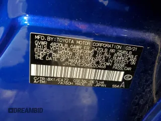 2021 Lexus IS 350 F Sport with VIN JTHGZ1E20M5020468, listed as a Copart auction lot 57848025 with 22,077 mi miles and Salvage title. Bid and sale history available at DreamBid. Image 12.