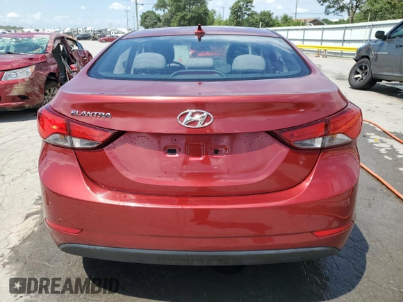 2016 Hyundai Elantra SE with VIN 5NPDH4AE6GH759826, listed as a Copart auction lot 64439635 with 57,043 mi miles and Salvage title. Bid and sale history available at DreamBid. Image 6.