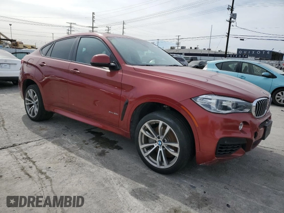 2017 BMW X6 xDrive50i with VIN 5UXKU6C53H0S99548, listed as a Copart auction lot 46370795 with 89,800 mi miles and Clean Title. Bid and sale history available at carsss.com. Image 4.