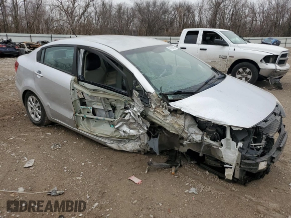 2016 Kia Rio LX with VIN KNADM4A31G6661742, listed as a Copart auction lot 47454605 with 81,066 mi miles and Salvage Title. Bid and sale history available at carsss.com. Image 4.