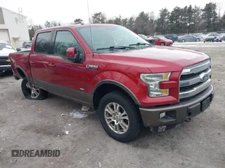 2015 Ford F-150 XLT with VIN 1FTEW1EP0FKE95314, listed as a IAAI auction lot 41471793 with 107,715 mi miles. Bid and sale history available at carsss.com. Image 1.