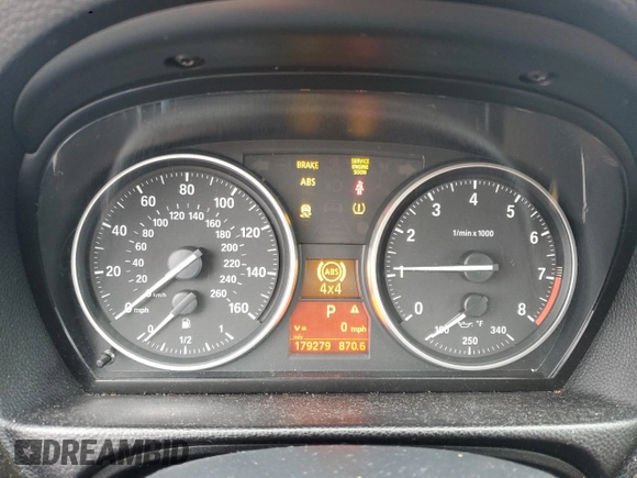 2012 BMW 3 Series 328i xDrive with VIN WBAKF5C59CE657153, listed as a Copart auction lot 45142705 with 179,279 mi miles and Salvage Title. Bid and sale history available at carsss.com. Image 9.