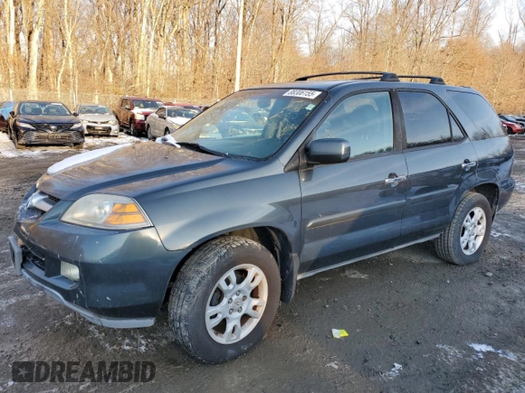 2005 Acura MDX Touring with VIN 2HNYD18905H522138, listed as a Copart auction lot 88306155 with 0 mi miles and Salvage Title. Bid and sale history available at carsss.com. Image 1.