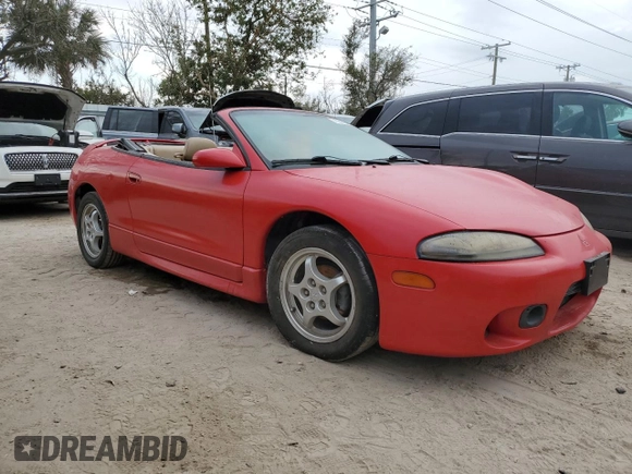 1997 Mitsubishi Eclipse GS-T with VIN 4A3AX55F9VE086183, listed as a Copart auction lot 75944644 with Not Provided miles and Salvage Title. Bid and sale history available at carsss.com. Image 4.