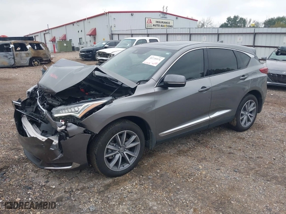 2023 Acura RDX w/Technology Package with VIN 5J8TC1H59PL004665, listed as a IAAI auction lot 40735574 with 14,242 mi miles. Bid and sale history available at carsss.com. Image 2.