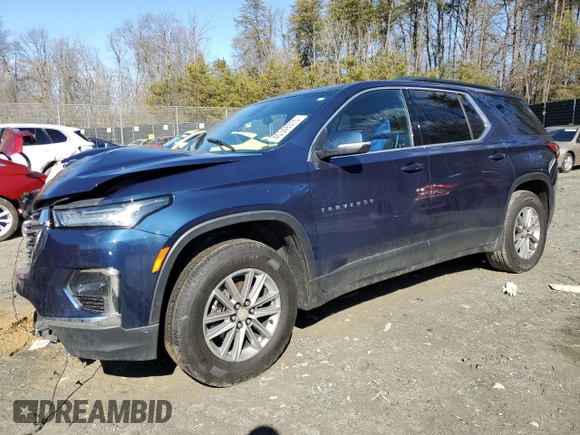 2022 Chevrolet Traverse LT Leather with VIN 1GNERHKW8NJ134324, listed as a Copart auction lot 45348315 with 59,419 mi miles and Salvage Title. Bid and sale history available at carsss.com. Image 1.