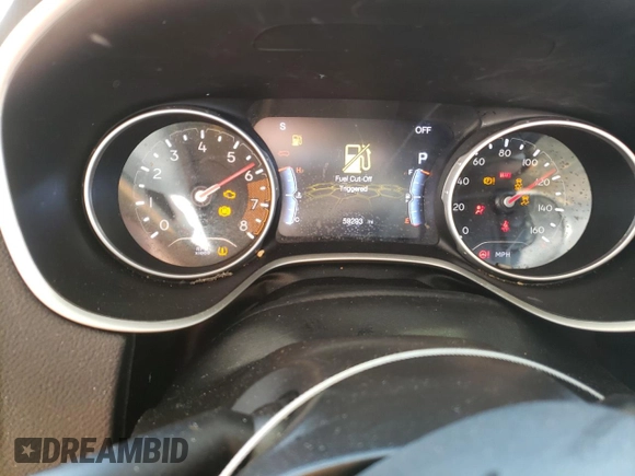 2019 Jeep Compass Latitude with VIN 3C4NJCBB1KT750032, listed as a Copart auction lot 82931994 with 59,293 mi miles and Salvage Title. Bid and sale history available at DreamBid. Image 9.