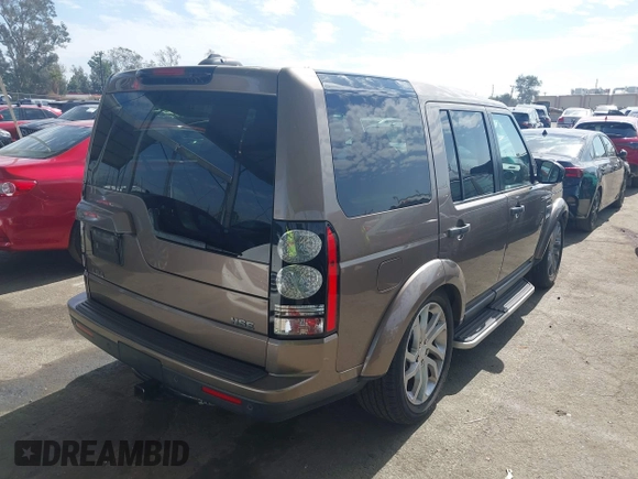 2016 Land Rover LR4 HSE with VIN SALAG2V67GA794744, listed as a IAAI auction lot 41702179 with 127,765 mi miles and . Bid and sale history available at DreamBid. Image 4.