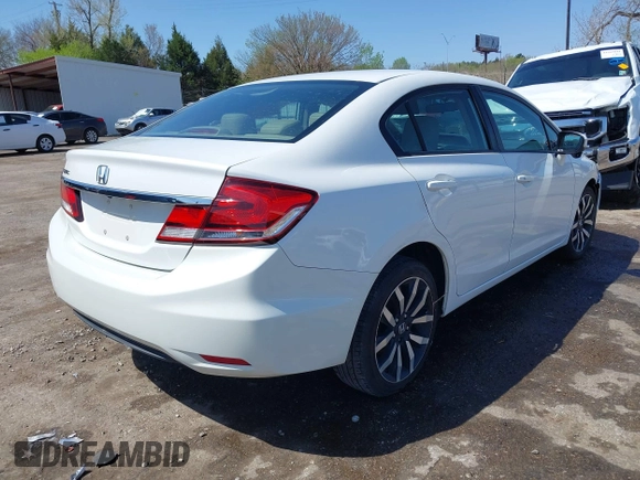 2015 Honda Civic EX-L with VIN 19XFB2F97FE041196, listed as a IAAI auction lot 41951880 with 95,797 mi miles and . Bid and sale history available at DreamBid. Image 4.