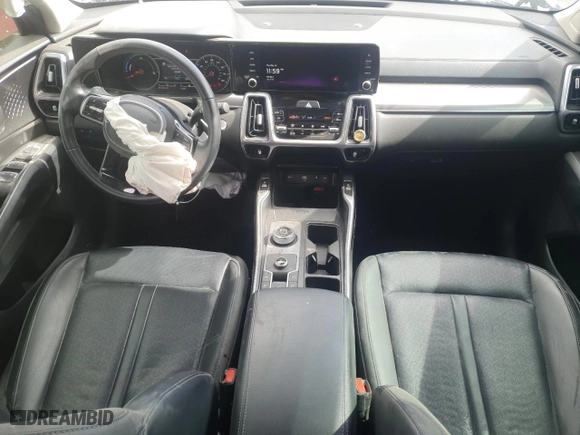 2023 Kia Sorento Hybrid EX with VIN KNDRHDLG7P5176086, listed as a Copart auction lot 48714895 with 36,494 mi miles and Salvage Title. Bid and sale history available at carsss.com. Image 8.