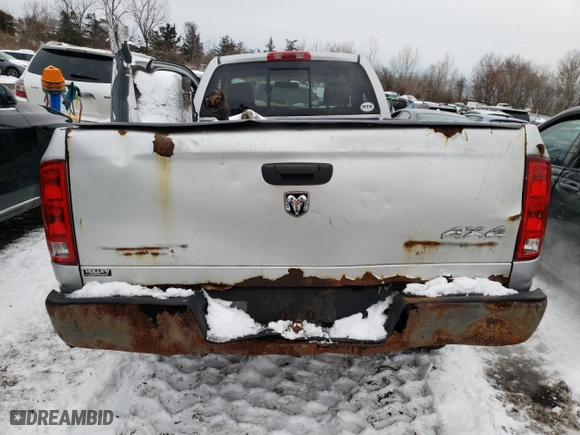 2005 Dodge Ram 1500 SLT with VIN 1D7HU16NX5J608275, listed as a Copart auction lot 43838535 with 195,901 mi miles and Salvage Title. Bid and sale history available at carsss.com. Image 6.