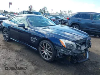 2013 Mercedes-Benz SL-Class SL 63 AMG with VIN WDDJK7EA9DF021219, listed as a IAAI auction lot 41430597 with 98,817 mi miles. Bid and sale history available at carsss.com. Image 1.