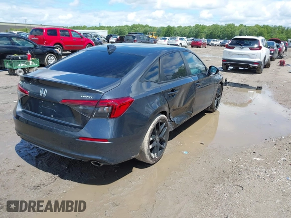 2022 Honda Civic Sport z VIN 2HGFE2F58NH560511, wystawiony jako IAAI lot #42346044 z przebiegiem 51 357 mil mil oraz . Historia ofert i sprzedaży dostępna na DreamBid. Obrazek 4.