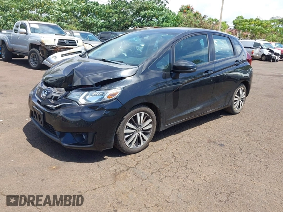 2015 Honda Fit EX-L with VIN 3HGGK5H89FM706018, listed as a IAAI auction lot 42417637 with 36,556 mi miles and . Bid and sale history available at DreamBid. Image 2.
