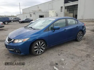 2015 Honda Civic EX-L with VIN 19XFB2F96FE215758, listed as a Copart auction lot 52067865 with 179,062 mi miles and Salvage Title. Bid and sale history available at DreamBid. Image 1.