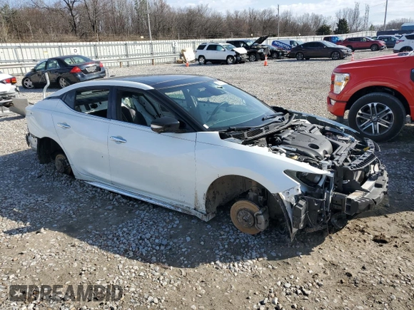 2020 Nissan Maxima Platinum with VIN 1N4AA6FVXLC366547, listed as a Copart auction lot 45569995 with 23,124 mi miles and Salvage Title. Bid and sale history available at DreamBid. Image 4.