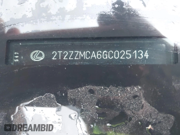 2016 Lexus RX 350 with VIN 2T2ZZMCA6GC025134, listed as a IAAI auction lot 42571066 with 108,958 mi miles and . Bid and sale history available at DreamBid. Image 9.