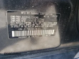 2019 Subaru WRX с VIN JF1VA1A68K9812260, выставлен на аукционе Copart как лот 59978955 с пробегом 52 281 миль миль и Списание • Salvage title. История ставок и продаж доступна на DreamBid. Изображение 12.