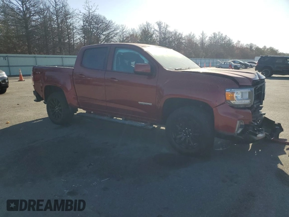 2021 GMC Canyon 4WD Elevation with VIN 1GTG6CENXM1199481, listed as a Copart auction lot 78863064 with 59,903 mi miles and Salvage Title. Bid and sale history available at carsss.com. Image 4.