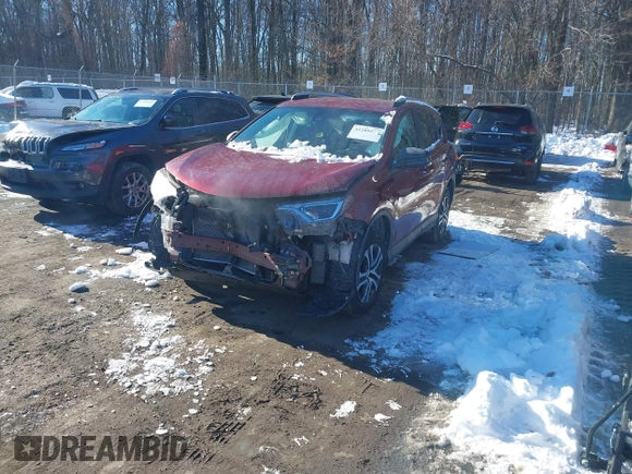 2018 Toyota RAV4 LE with VIN 2T3ZFREV6JW483845, listed as a IAAI auction lot 41289219 with 28,342 mi miles. Bid and sale history available at carsss.com. Image 2.