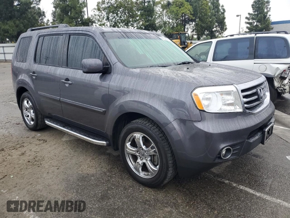 2014 Honda Pilot EX-L with VIN 5FNYF3H7XEB002495, listed as a Copart auction lot 81539404 with 78,377 mi miles and Salvage Title. Bid and sale history available at DreamBid. Image 4.