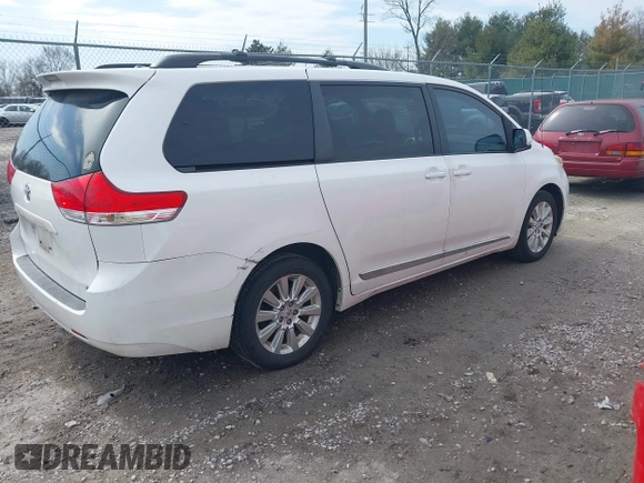 2011 Toyota Sienna XLE with VIN 5TDDK3DC3BS029395, listed as a IAAI auction lot 41715459 with 235,772 mi miles. Bid and sale history available at carsss.com. Image 4.