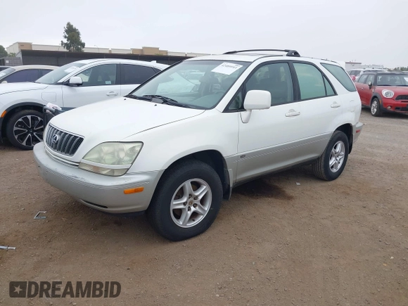 2001 Lexus RX 300 with VIN JTJGF10U010092702, listed as a IAAI auction lot 42489593 with 215,966 mi miles and . Bid and sale history available at DreamBid. Image 2.