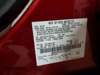 2020 Ford EcoSport SE z VIN MAJ6S3GL3LC387254, wystawiony jako Copart lot #57471395 z przebiegiem 9461 mil mil oraz Szkody całkowita. Historia ofert i sprzedaży dostępna na DreamBid. Obrazek 13.
