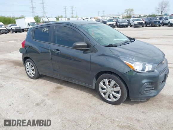 2017 Chevrolet Spark LS with VIN KL8CB6SA1HC819764, listed as a IAAI auction lot 42144579 with 123,023 mi miles. Bid and sale history available at carsss.com. Image 1.