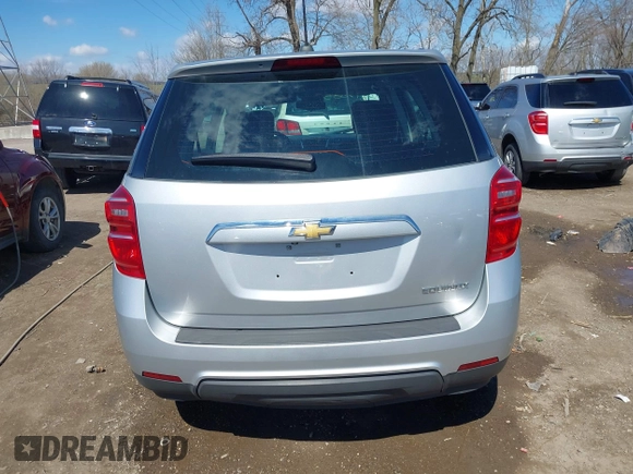 2016 Chevrolet Equinox LS with VIN 2GNALBEK3G1129311, listed as a IAAI auction lot 41847885 with 174,385 mi miles and . Bid and sale history available at carsss.com. Image 16.