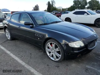 2007 Maserati Quattroporte with VIN ZAMFE39A870031379, listed as a Copart auction lot 51509105 with 58,329 mi miles and Salvage Title. Bid and sale history available at carsss.com. Image 4.