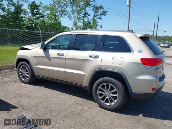 2014 Jeep Grand Cherokee Limited with VIN 1C4RJEBG4EC528934, listed as a IAAI auction lot 42033511 with 63,601 mi miles and . Bid and sale history available at DreamBid. Image 14.