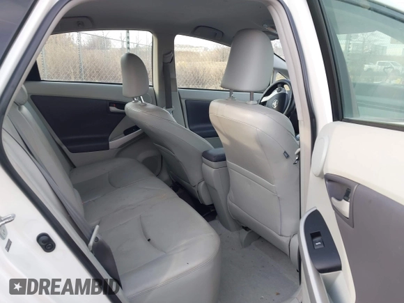 2011 Toyota Prius I with VIN JTDKN3DU1B1427404, listed as a IAAI auction lot 41783804 with 207,899 mi miles. Bid and sale history available at carsss.com. Image 8.