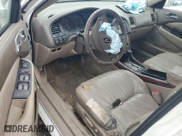 2002 Acura TL w/Navigation with VIN 19UUA56742A048728, listed as a Copart auction lot 50744665 with 0 mi miles and Salvage Title. Bid and sale history available at carsss.com. Image 8.