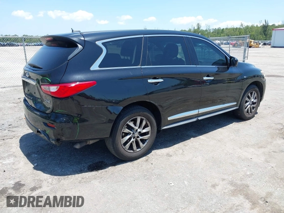 2014 Infiniti QX60 with VIN 5N1AL0MN3EC510068, listed as a IAAI auction lot 42278934 with 148,767 mi miles and . Bid and sale history available at DreamBid. Image 4.