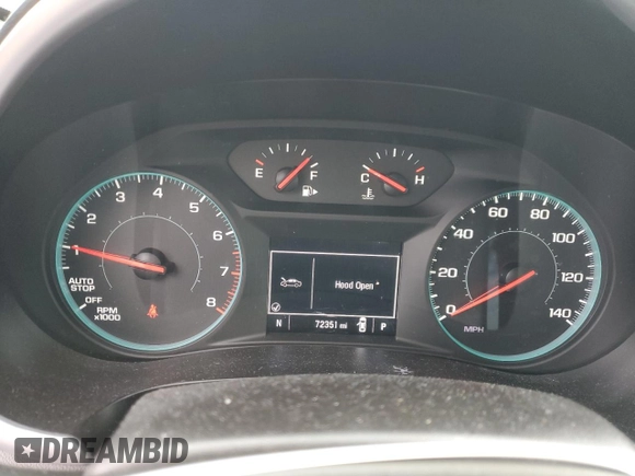 2022 Chevrolet Malibu LT with VIN 1G1ZD5ST1NF153984, listed as a Copart auction lot 52864935 with 72,351 mi miles and Salvage Title. Bid and sale history available at DreamBid. Image 9.