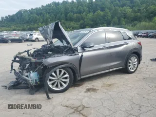 2019 Infiniti QX50 Luxe z VIN 3PCAJ5M39KF108897, wystawiony jako Copart lot #60618435 z przebiegiem Nie podano mil oraz Szkoda całkowita • Salvage title. Historia ofert i sprzedaży dostępna na DreamBid. Obrazek 1.