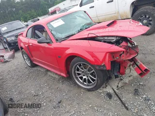 2002 Ford Mustang GT Deluxe with VIN 1FAFP42X02F106803, listed as a IAAI auction lot 42293024 with Not provided miles and . Bid and sale history available at DreamBid. Image 1.