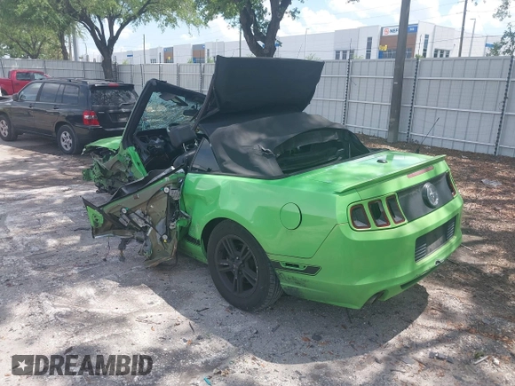 2013 Ford Mustang V6 with VIN 1ZVBP8EM4D5219273, listed as a IAAI auction lot 41925220 with 248,785 mi miles and . Bid and sale history available at DreamBid. Image 3.