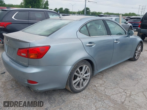 2007 Lexus IS with VIN JTHBK262175046682, listed as a IAAI auction lot 42167067 with 253,224 mi miles. Bid and sale history available at carsss.com. Image 4.